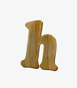 木纹字母h素材