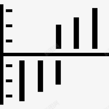逻辑数据分析双棒的图形界面符号图标图标