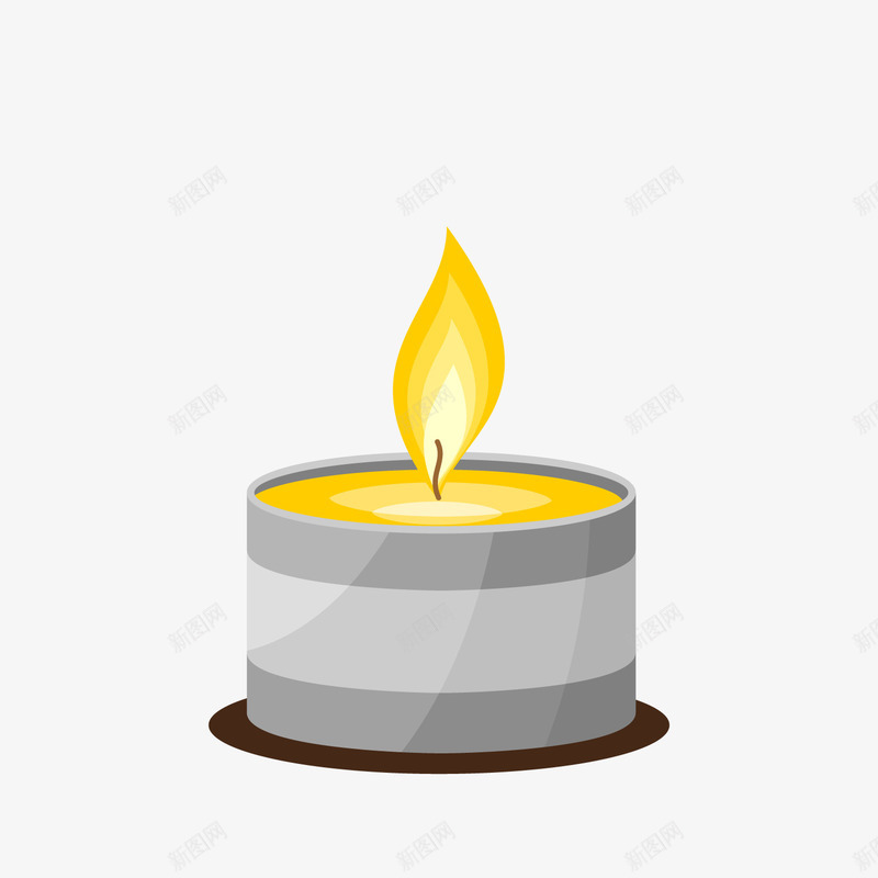 点燃蜡烛png免抠素材_88icon https://88icon.com 点燃 装饰 香薰 黄色