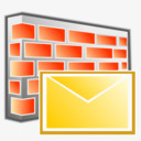 块电子邮件过滤器防火墙PLASTICXP图标图标