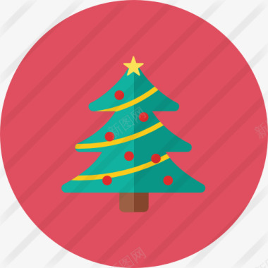 冷杉圣诞树图标图标