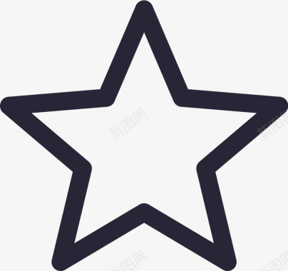 五角星收藏矢量图图标图标