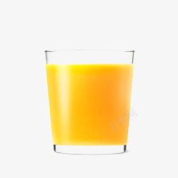 橙汁水杯水杯中的橙汁片高清图片