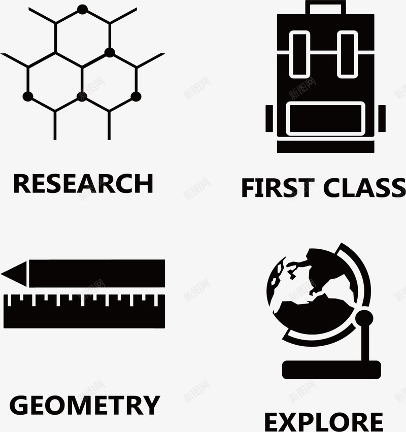 蜂巢结构研究图矢量图eps免抠素材_88icon https://88icon.com 几何学 地理课 探索 矢量素材 第一节课 矢量图