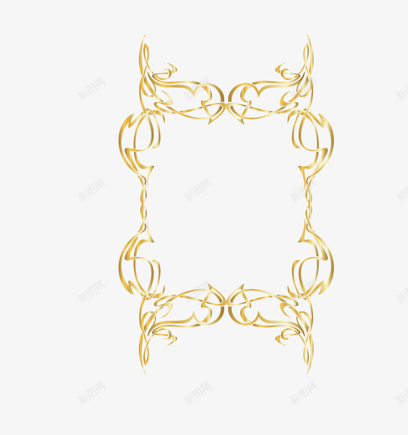 竖版花纹细线框矢量图eps免抠素材_88icon https://88icon.com 卡通竖版细线框 细线框 细线框png 质感细线框 金属竖版细线框 金色渐变细线框 矢量图