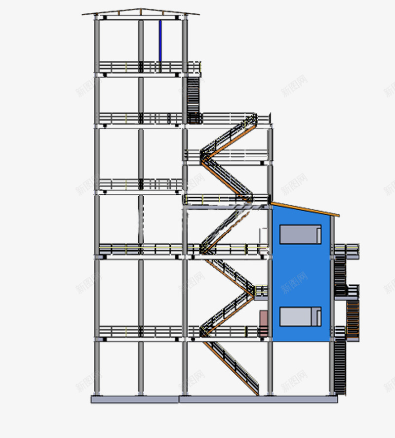 多层钢结构建筑png免抠素材_88icon https://88icon.com 多层钢结构 建筑结构 钢结构 钢结构建筑