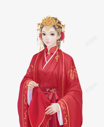 手绘婚礼服饰人物png免抠素材_88icon https://88icon.com 人物 婚礼 服饰