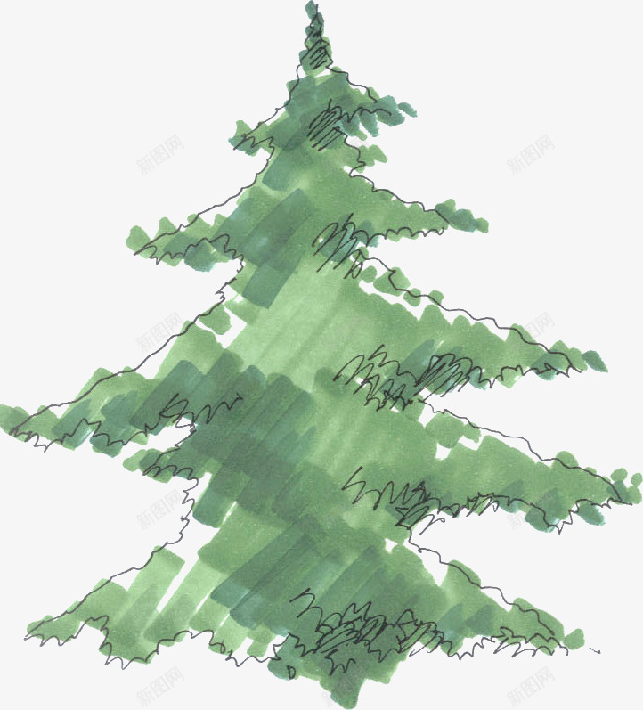 创意合成绿色的松树png免抠素材_88icon https://88icon.com 创意 合成 松树 绿色