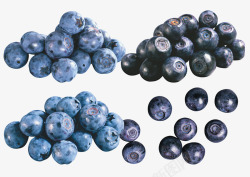 紫色散落的熊果苷蓝莓素材