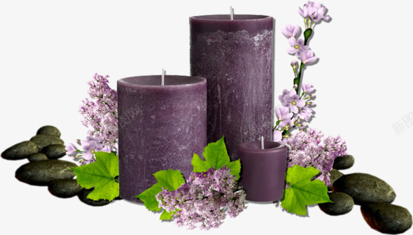 紫色蜡烛png免抠素材_88icon https://88icon.com 桃花 粉色 紫色 蜡烛