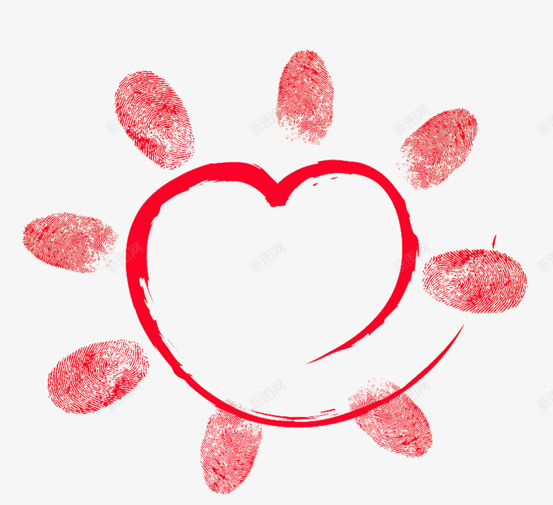 红色爱心摁手印质量保障png免抠素材_88icon https://88icon.com 摁手印 爱心 素材 红色 质量保障