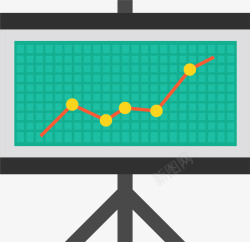 数据分析板矢量图素材