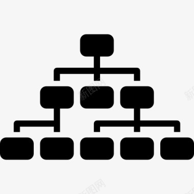 团队形象层次结构图标图标