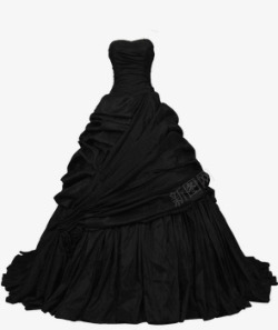 黑色礼服蓬蓬裙素材