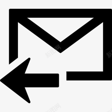 电子邮件响应回复邮件图标图标