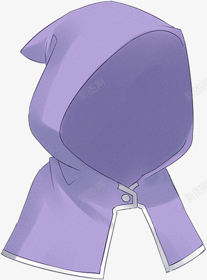 手绘紫色妇巫服饰png免抠素材_88icon https://88icon.com 服饰 紫色