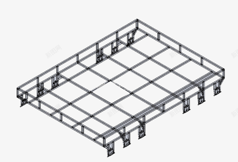 钢结构框架结构png免抠素材_88icon https://88icon.com 大型建筑 建筑 框架 钢框架 钢结构