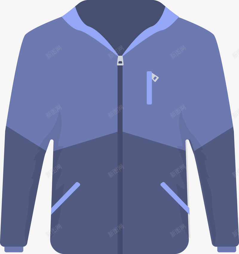 蓝色休闲外套png免抠素材_88icon https://88icon.com 中式服装 外套 拉链外套 服装 服饰 着装 衣 衣服 衣着 裙子