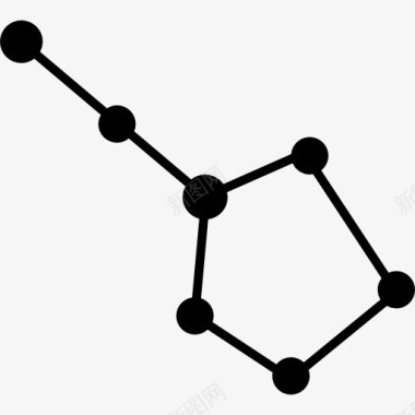 实验室观察银河的星星形状图标图标