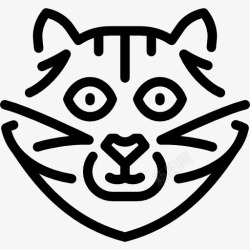 西伯利亚西伯利亚猫图标高清图片
