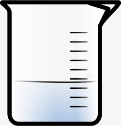 化学实验器材卡通刻度化学实验器材实验杯高清图片
