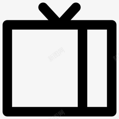 技术素材电视图标图标