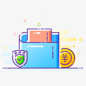 有保障的钱包png免抠素材_88icon https://88icon.com 保障 蓝色 金币 钱包