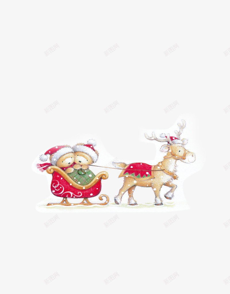 圣诞节圣诞老人麋鹿png免抠素材_88icon https://88icon.com 圣诞节免抠图 圣诞节圣诞老人 圣诞节高清 圣诞麋鹿