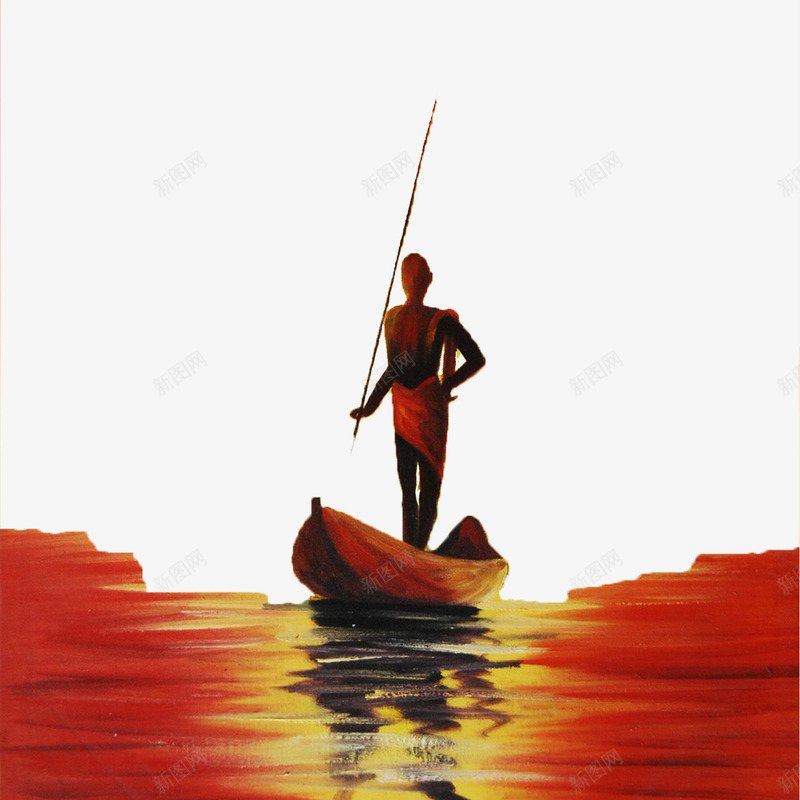 渔民水粉插画png免抠素材_88icon https://88icon.com 捕鱼 插画 水粉 渔民