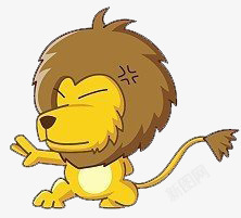 卡通可爱狮子素材