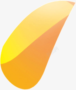 黄色橙黄双色拼接创意几何素材