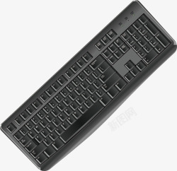 黑色键盘高科技电子产品矢量图素材