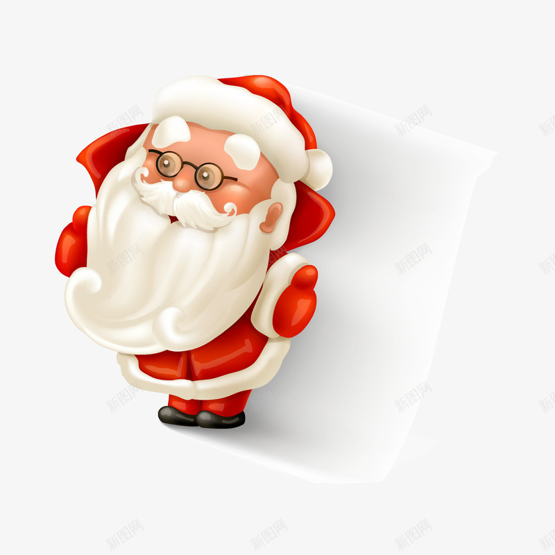 圣诞节元素png免抠素材_88icon https://88icon.com 圣诞老人 圣诞背景 圣诞节免费下载 眼镜大胡子