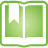 基本书书签绿色开放超级单基本图标图标