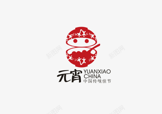 传统元宵元宵节LOGO图标图标