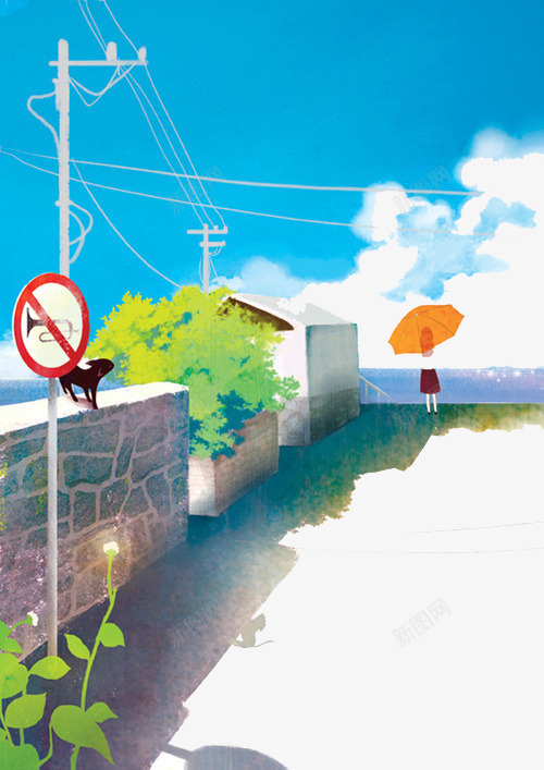 日系风景png免抠素材_88icon https://88icon.com 动画 卡通 日系 风景