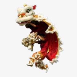 中国传统狮子舞狮子表演高清图片