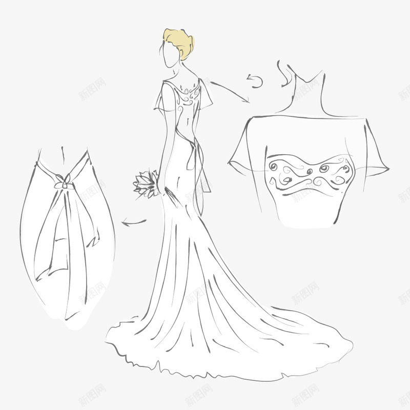 婚礼礼服png免抠素材_88icon https://88icon.com 卡通礼服 婚礼服装 婚礼礼服 婚纱 服装 服饰 礼服