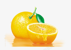 黄黄的橙子素材