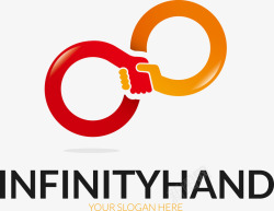 交缠的交缠在一起的手臂logo图标高清图片