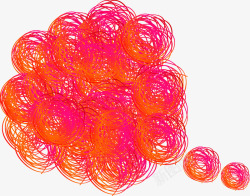 密集气泡线团气泡对话框高清图片