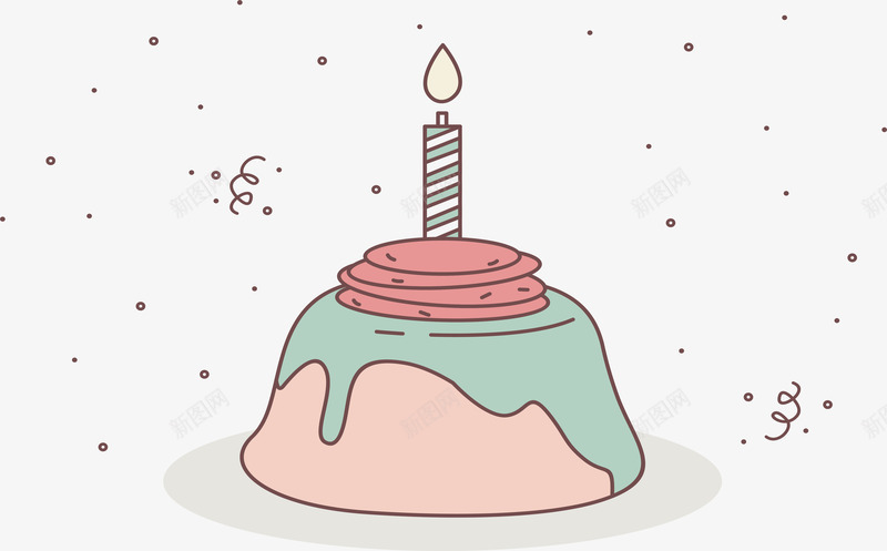 优格生日蛋糕png免抠素材_88icon https://88icon.com 优格蛋糕 生日蛋糕 生日蜡烛 矢量png 蛋糕 蜡烛