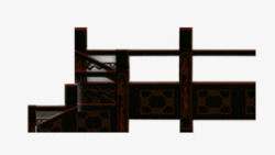 木纹台木纹古典艺术楼台高清图片