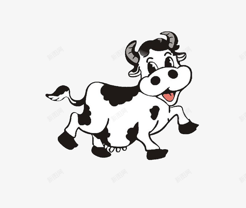 奶牛psd免抠素材_88icon https://88icon.com 动物 卡通 奶牛 斑点