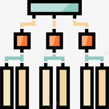 团队形象层次结构图标图标