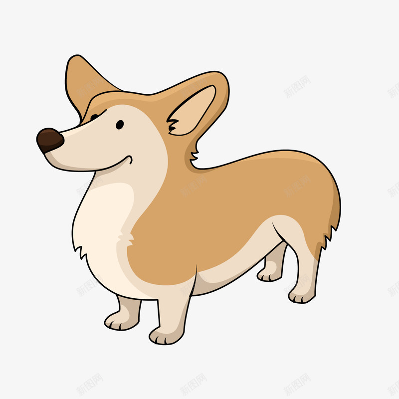 安静柯基犬png免抠素材_88icon https://88icon.com 卡通动物 宠物 小短腿 柯基 萌