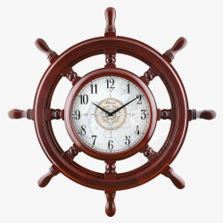 电子钟闹钟船舵型钟表素材