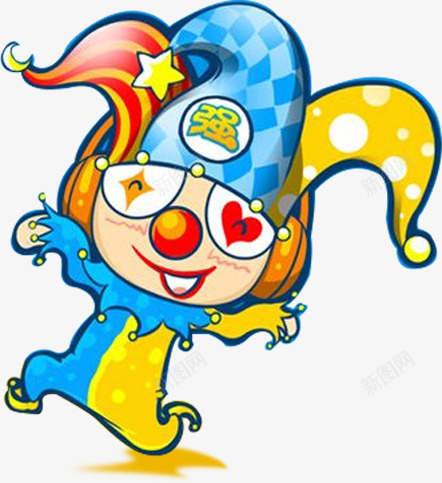 愚人节彩色手绘小丑psd免抠素材_88icon https://88icon.com joker 免抠小丑PNG 卡通 喜庆 小丑 愚人节 愚人节手绘素材 欢乐