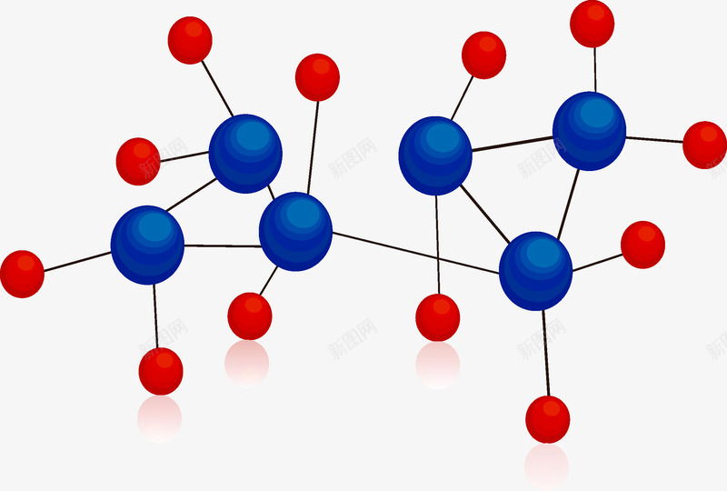 分子结构矢量图ai免抠素材_88icon https://88icon.com 分子 基因 结构 矢量图