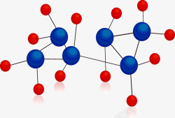 分子结构矢量图素材